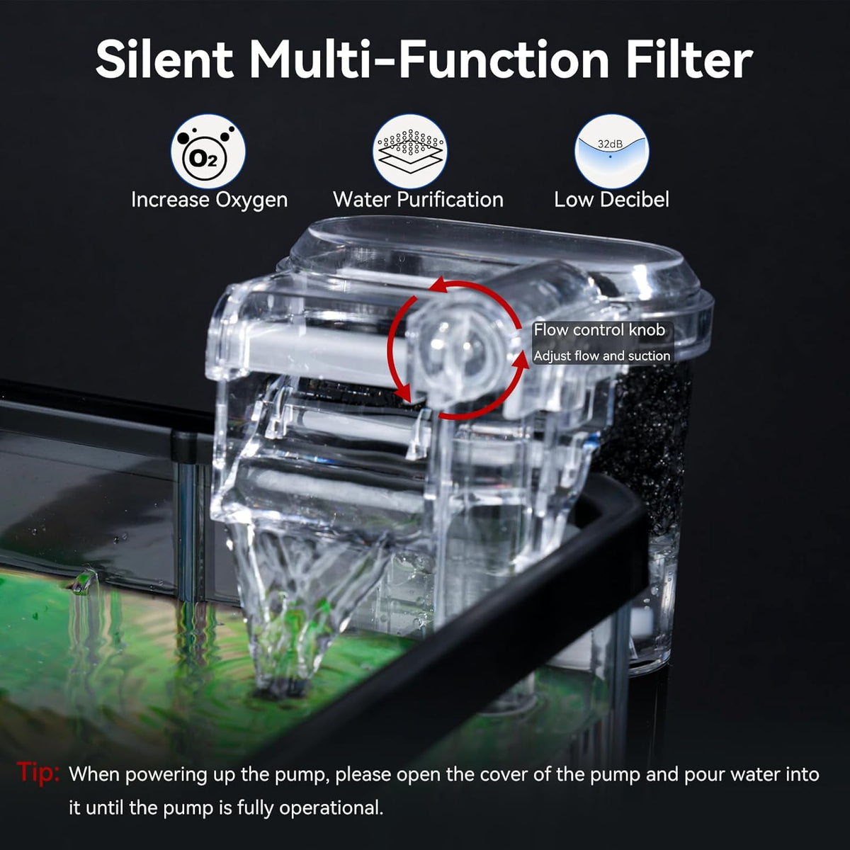 1.8 gallon beta fish tank aquariums kits showing dimensions