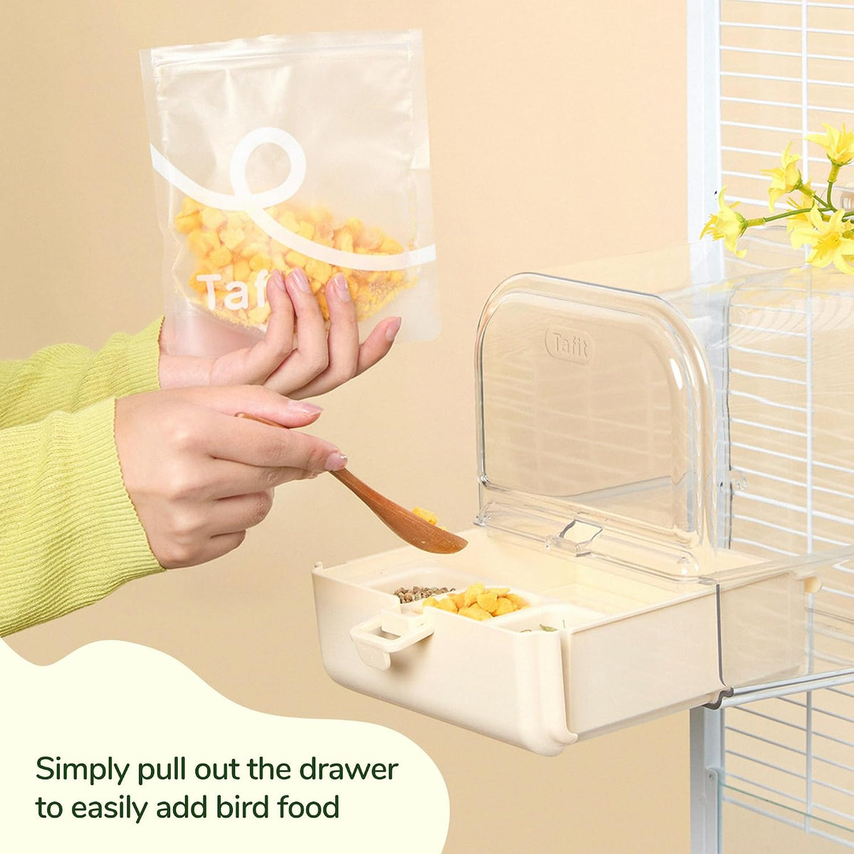 hanging 3‑in‑1 multifunction bird bath bowl house for showing dimensions