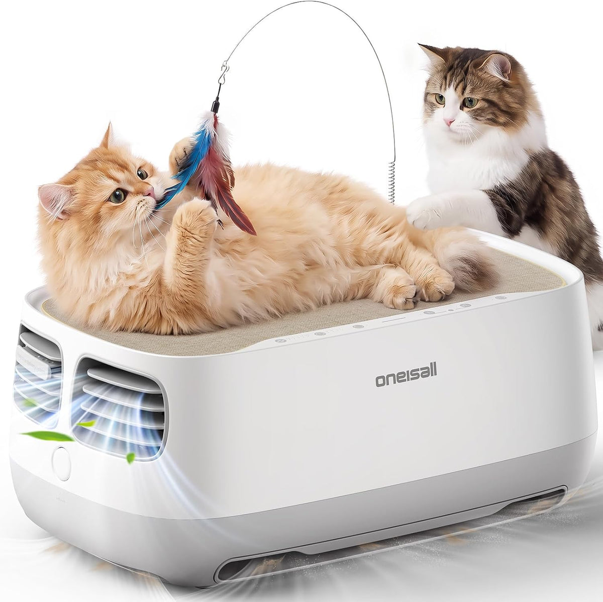 oneisall pet air purifier with 3-side air intake&hair, main product view
