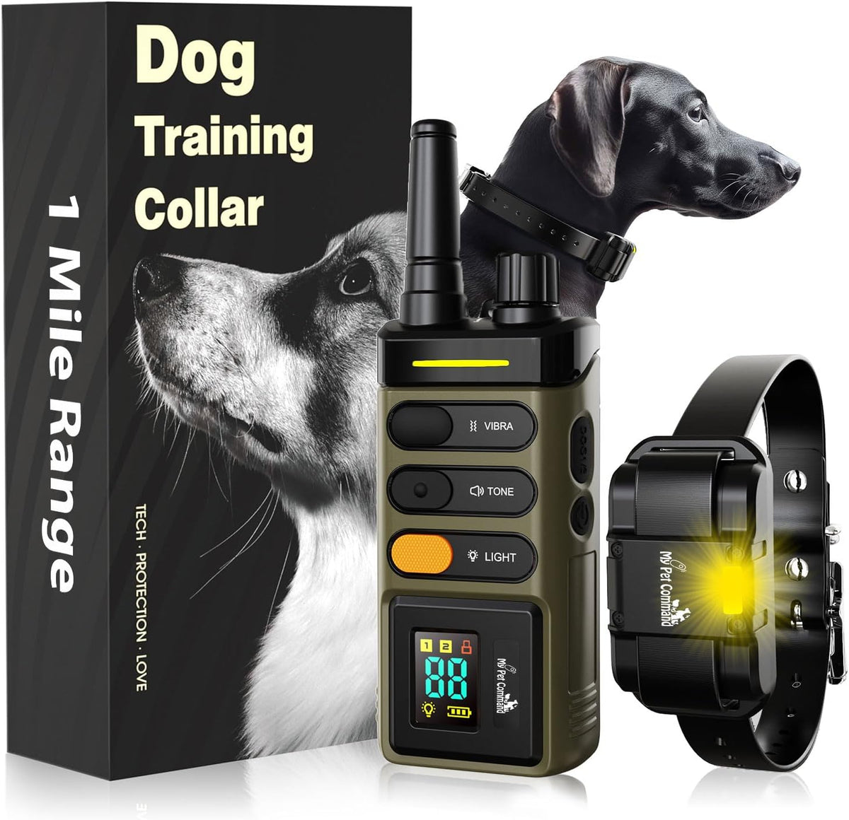 my pet command long range dog training collar, main product view