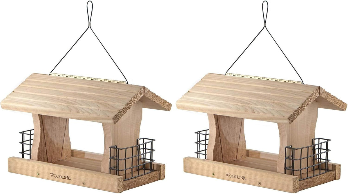 woodlink deluxe cedar wood hanging bird feeder with, main product view