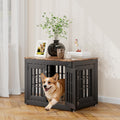 snuowu 32" heavy-duty dog crate furniture for small/medium, main product view