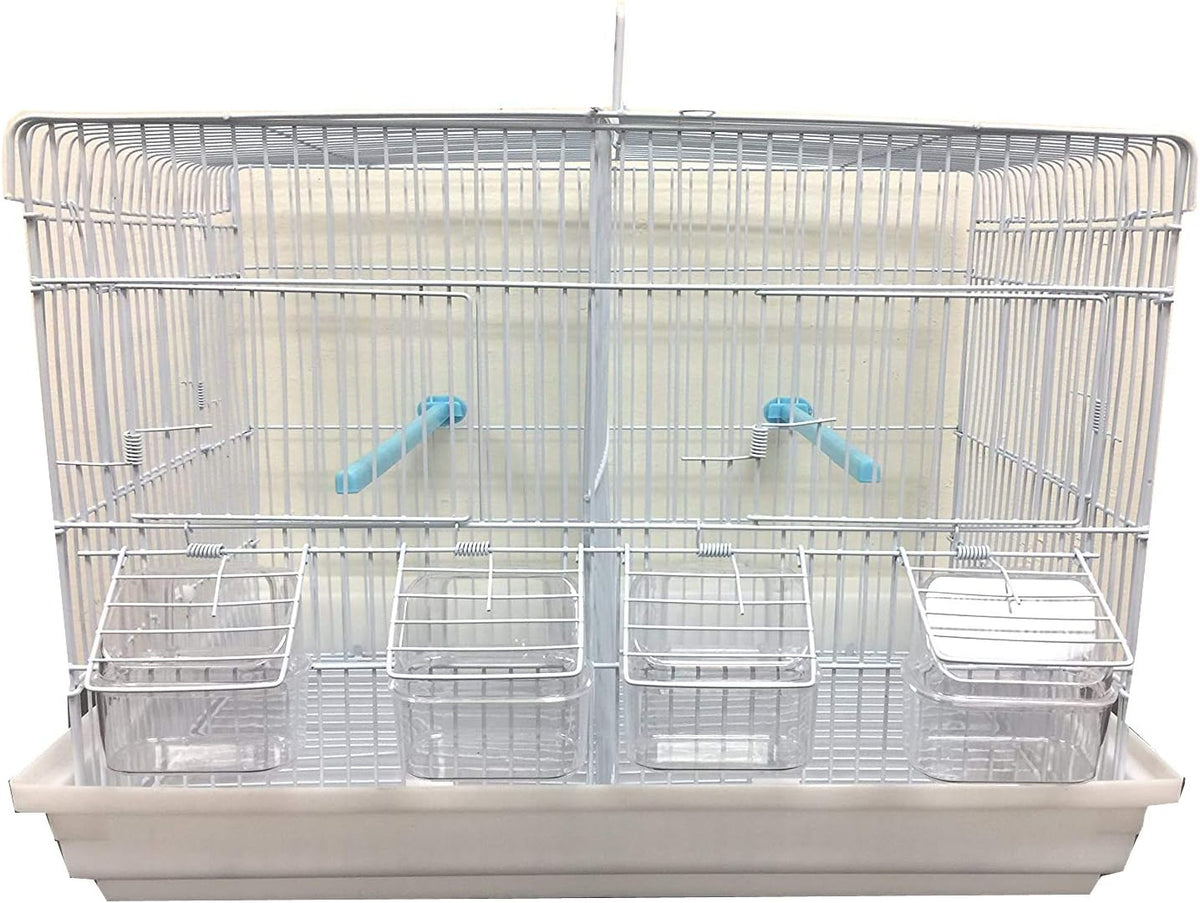 two of breeding bird flight travel vet carrier shown in use