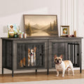 dumos 54" dog crate furniture for 2 dogs, main product view
