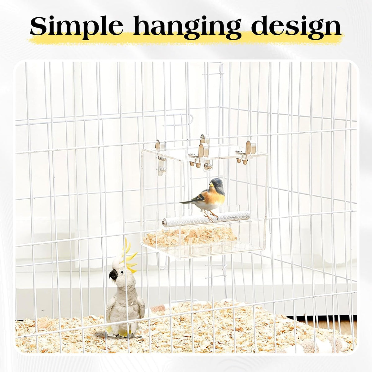 ziliny 2 pieces no mess bird feeder for showing dimensions
