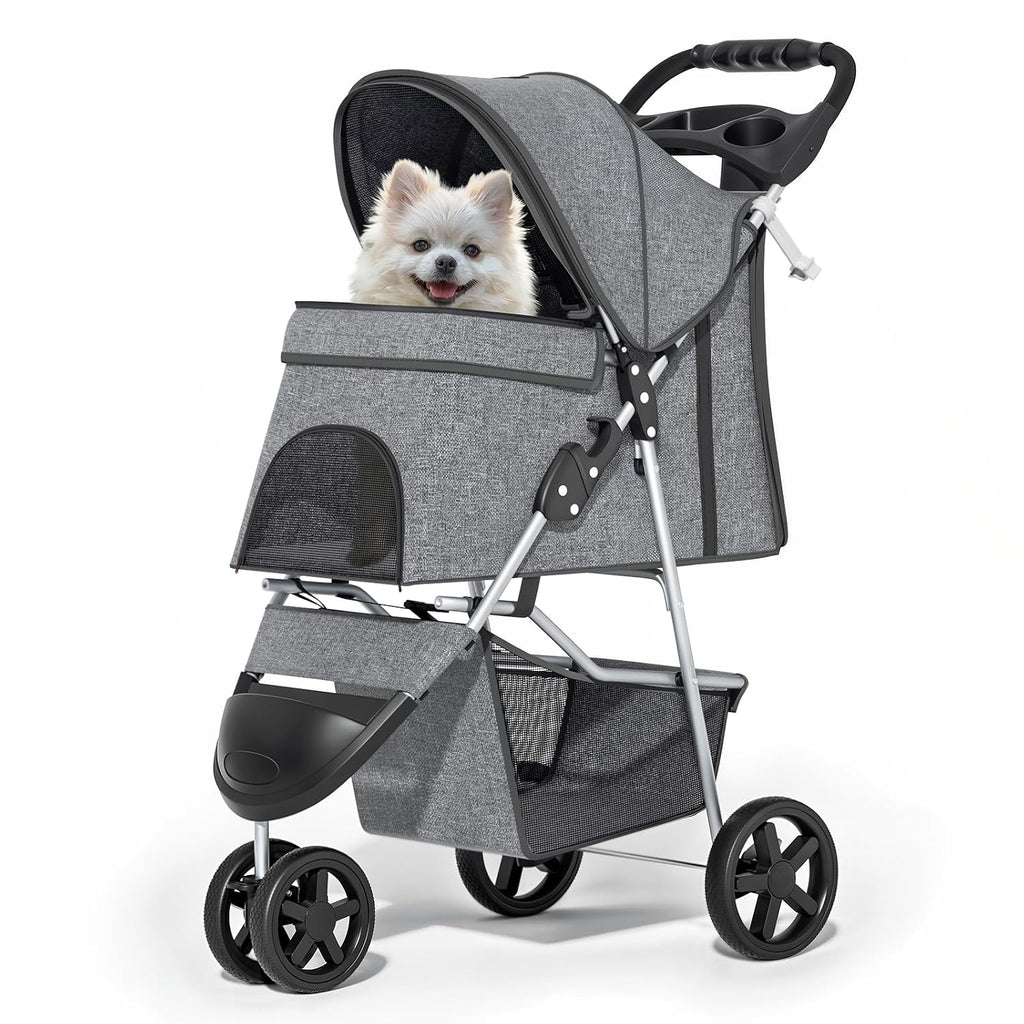 monibloom pet stroller for small/medium dogs and cats, main product view