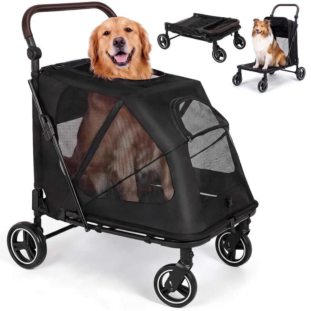 mamizo foldable dog stroller for large & medium, main product view