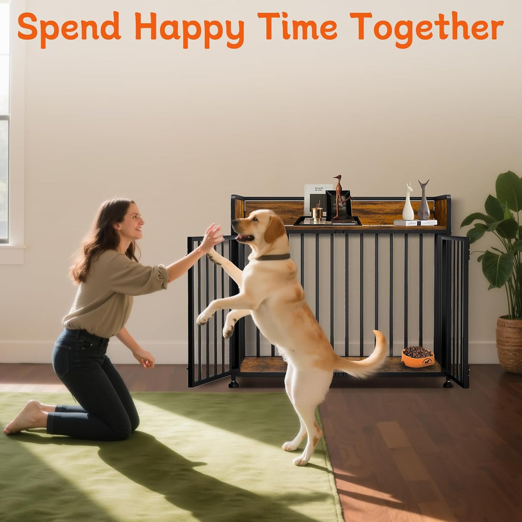 furniture style dog crate, large dog kennel indoor, package contents