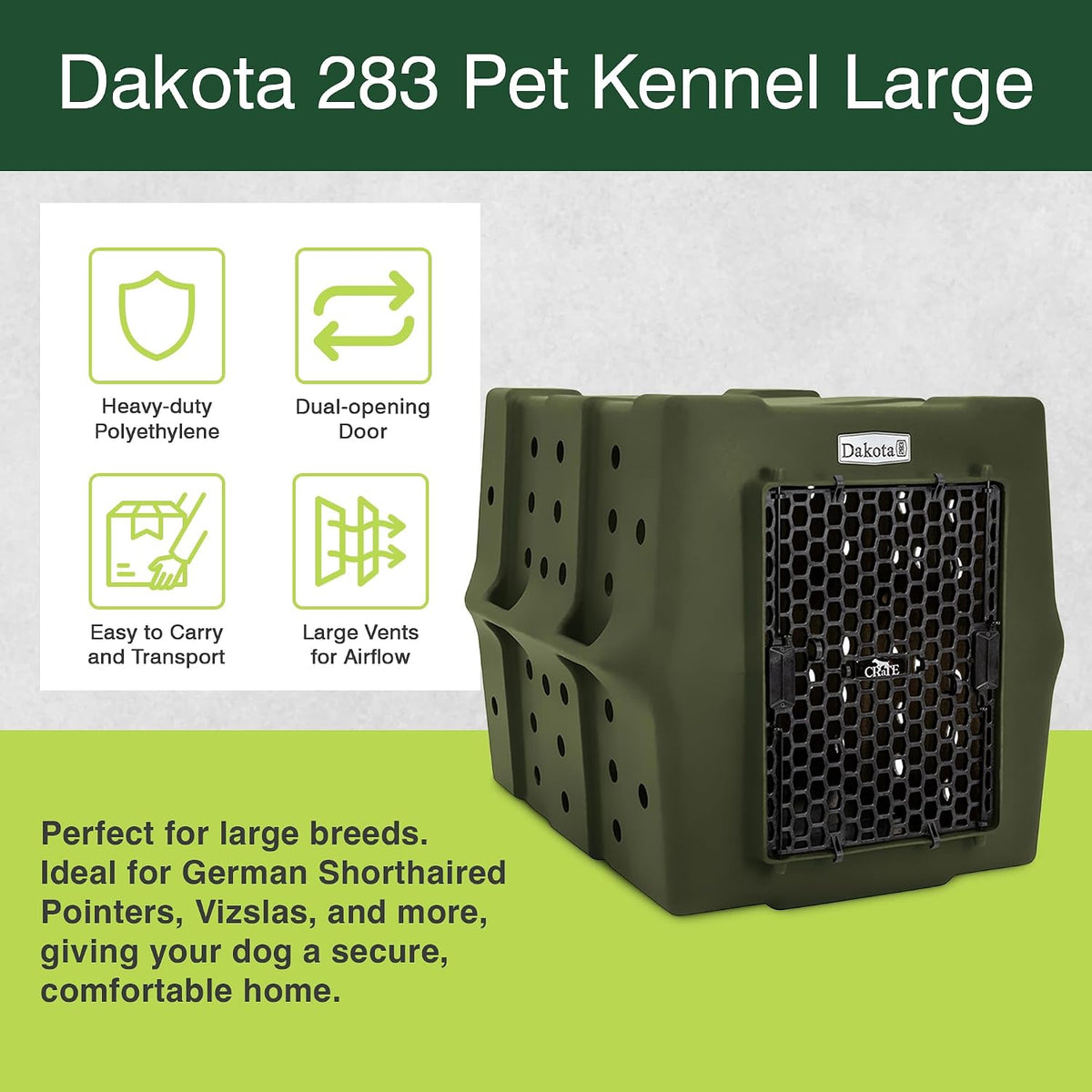 dakota 283 canine rough and tough economy dog shown in use