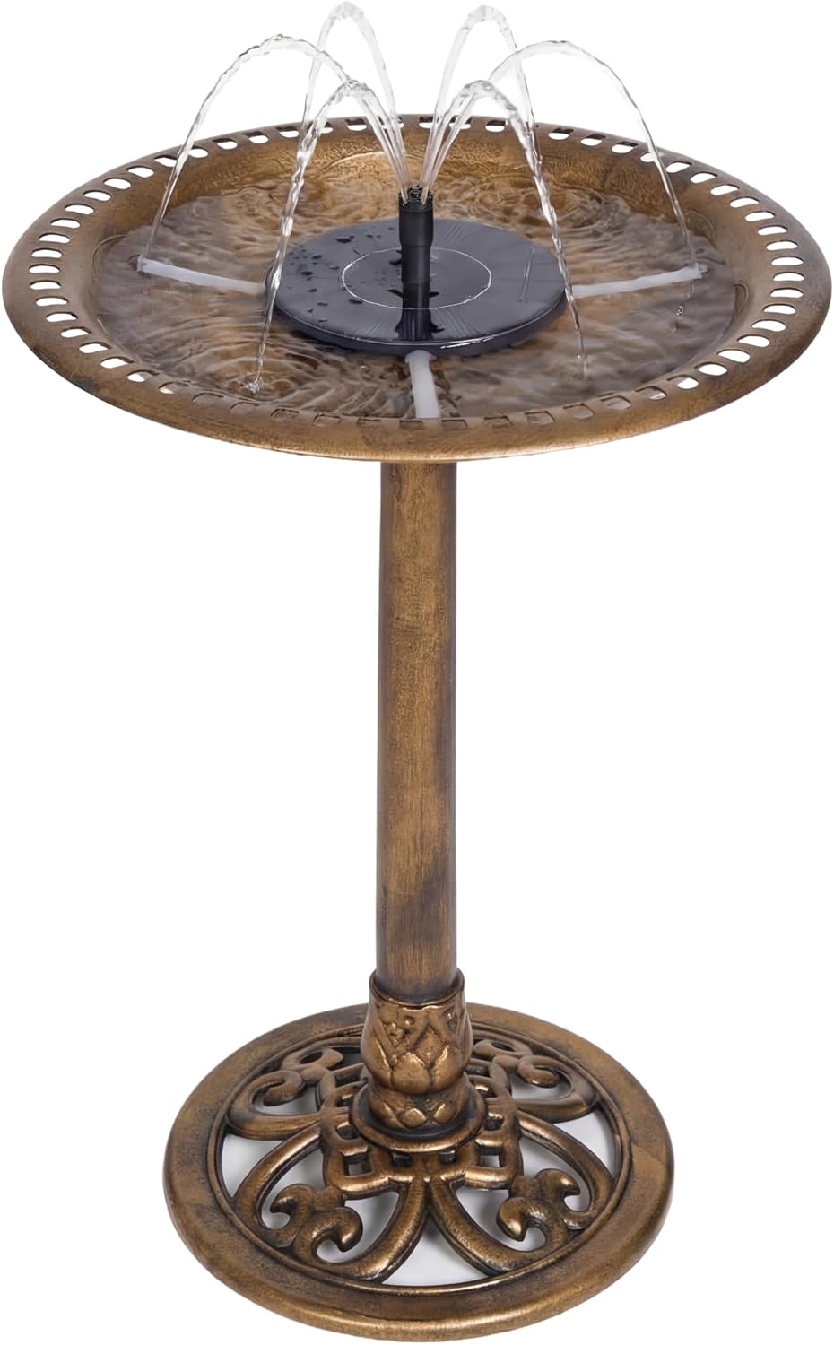 backyard expressions solar bird bath fountain for outside, main product view