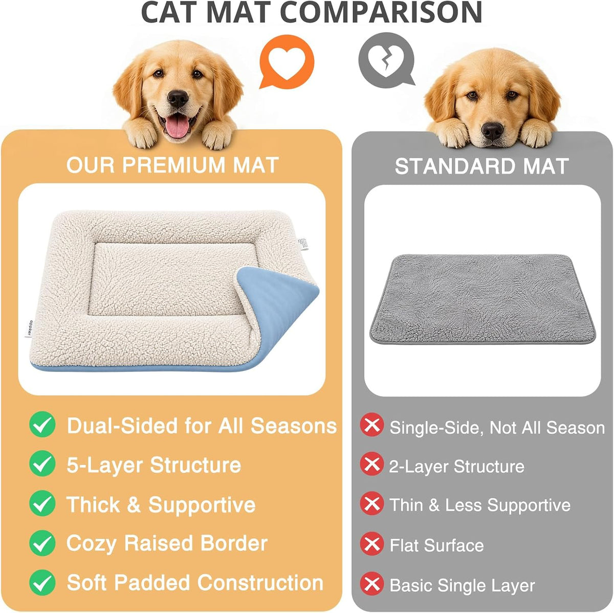 dog crate pad 42 inch self warming pet showing dimensions