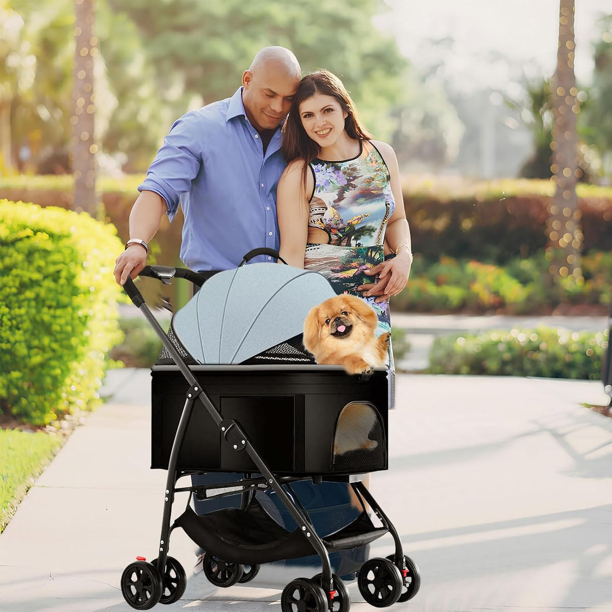 3 in 1 pet stroller for dogs cats, package contents