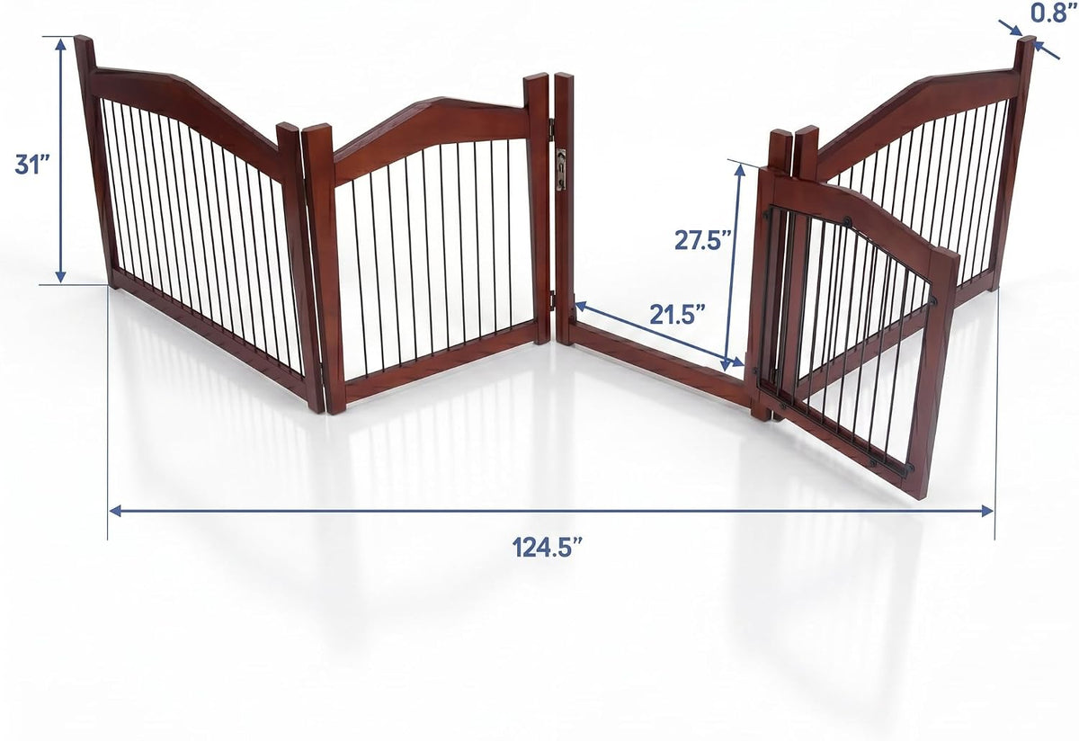 merry pet 2-in-1 configurable pet crate and gate shown in use