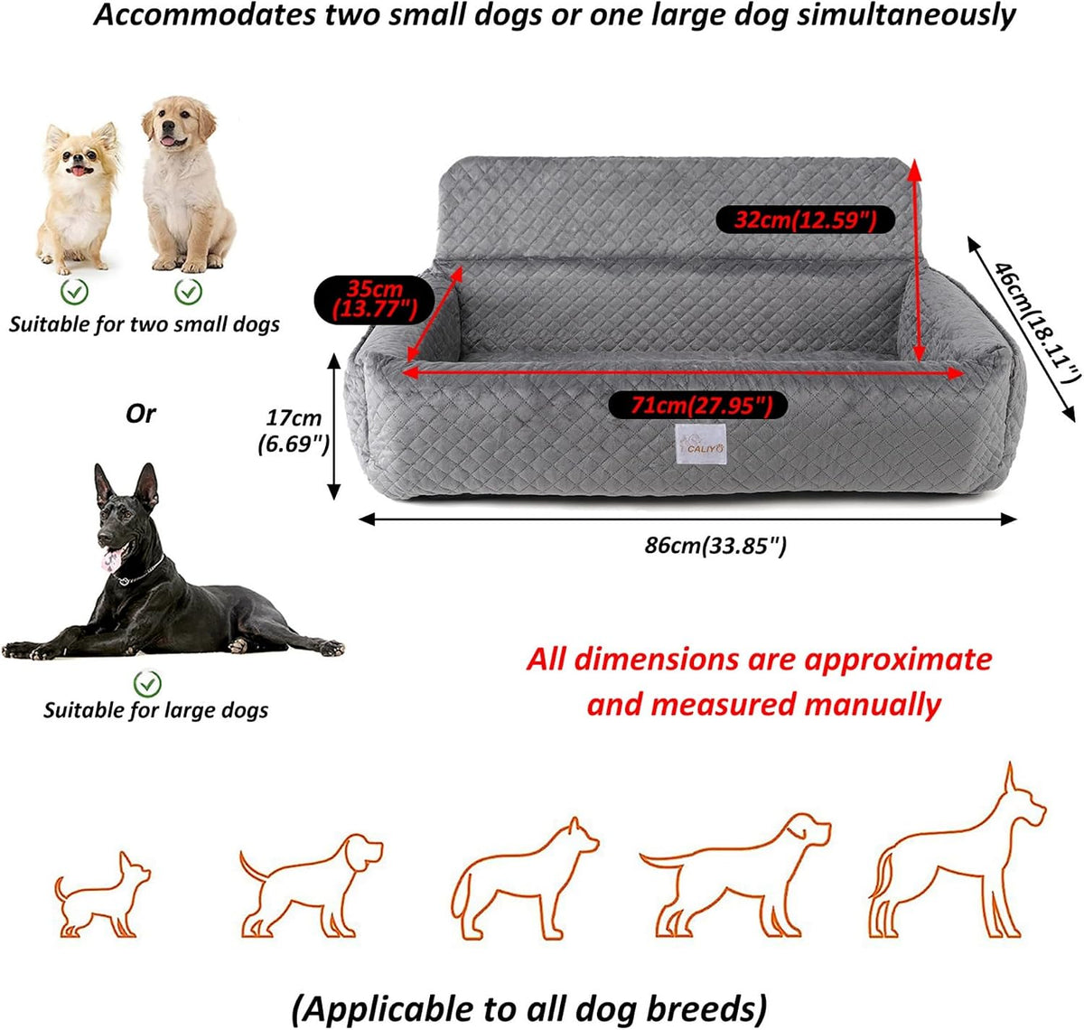 medium to large dog car seat，suitable for all, close-up detail