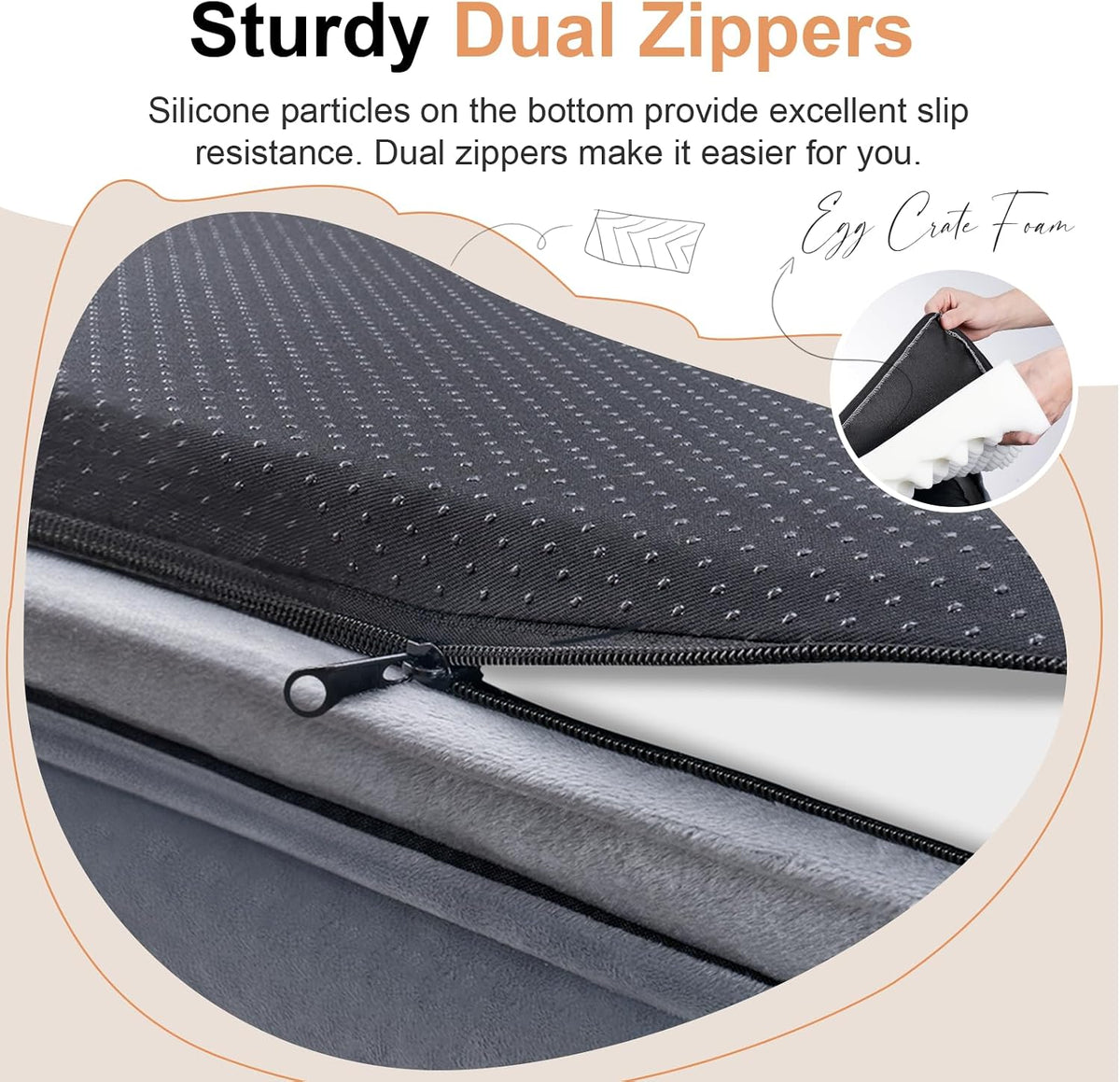 nanuya orthopedic dog bed for large dogs, 36 showing dimensions