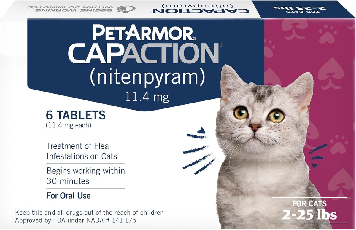 petarmor capaction oral flea tablets cats 2-25 lbs, main product view