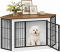 hoobro corner dog crate furniture, decorative dog kennel, main product view