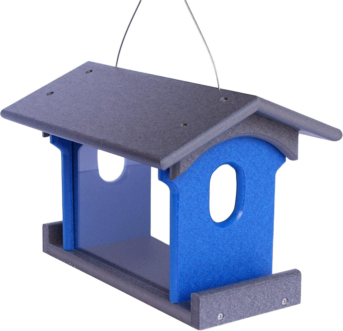 bluebird feeder - poly lumber - hanging blue, main product view