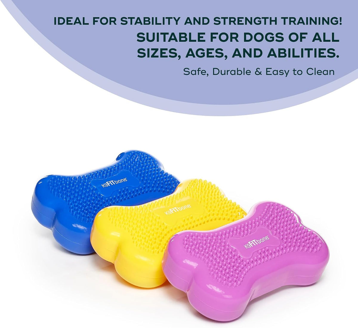 fitpaws® mini k9fitbone® dog balance platform, core stability, close-up detail