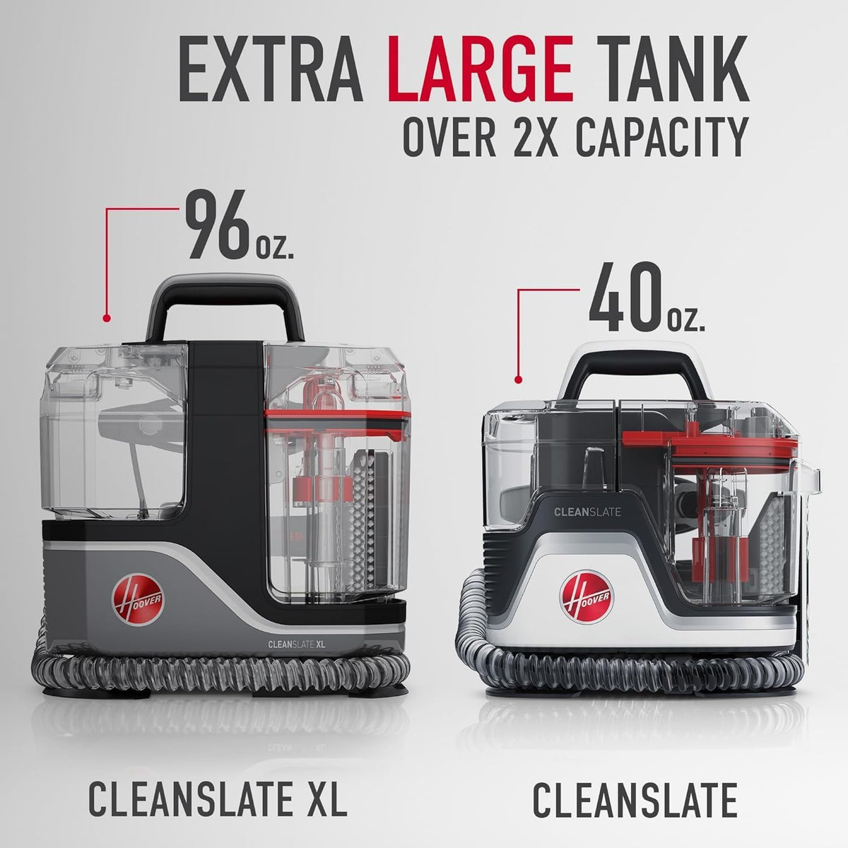 hoover cleanslate xl deep cleaning spot cleaner, fh15000v, side view