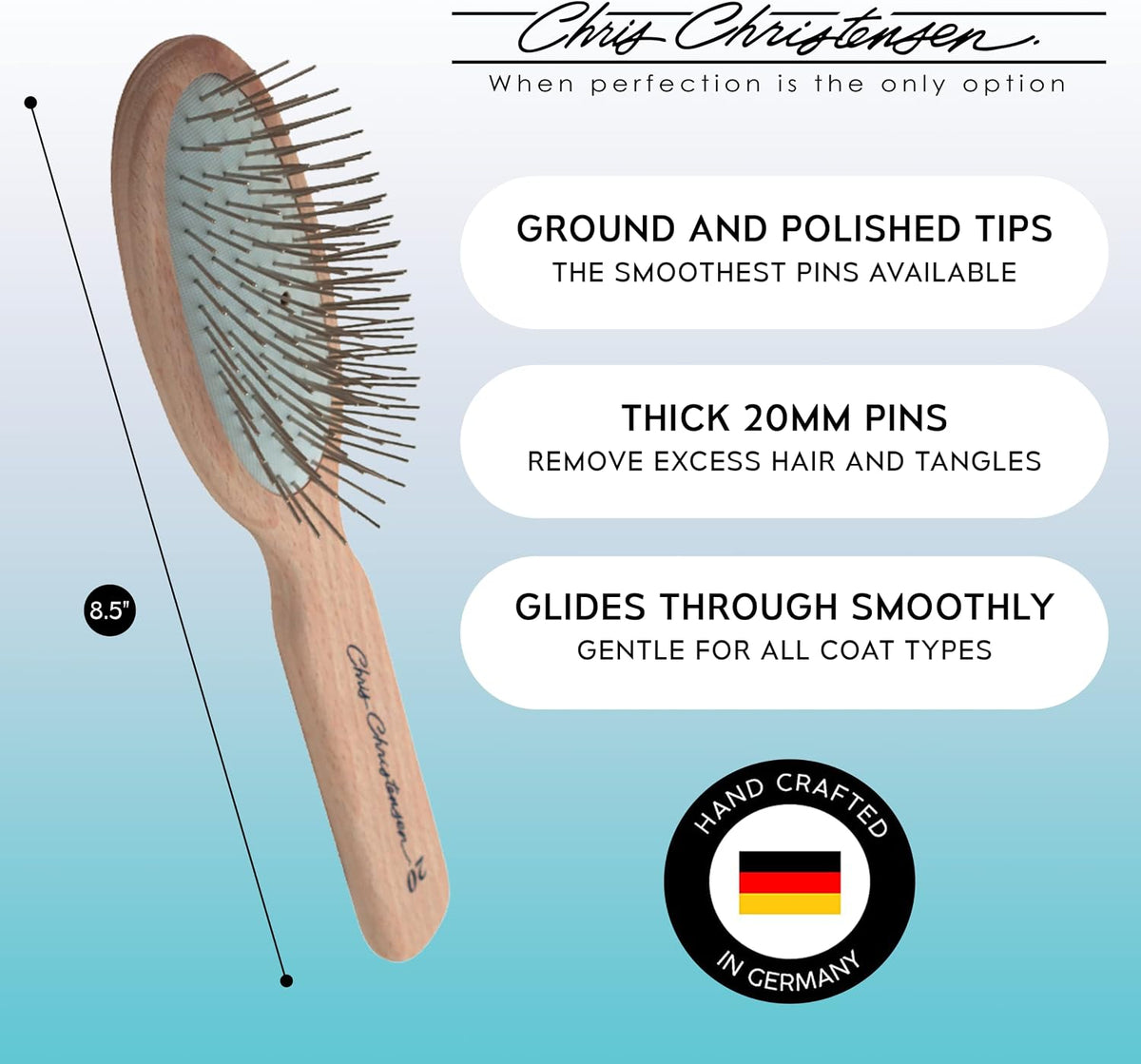 chris christensen grooming bundle - original series 20mm shown in use