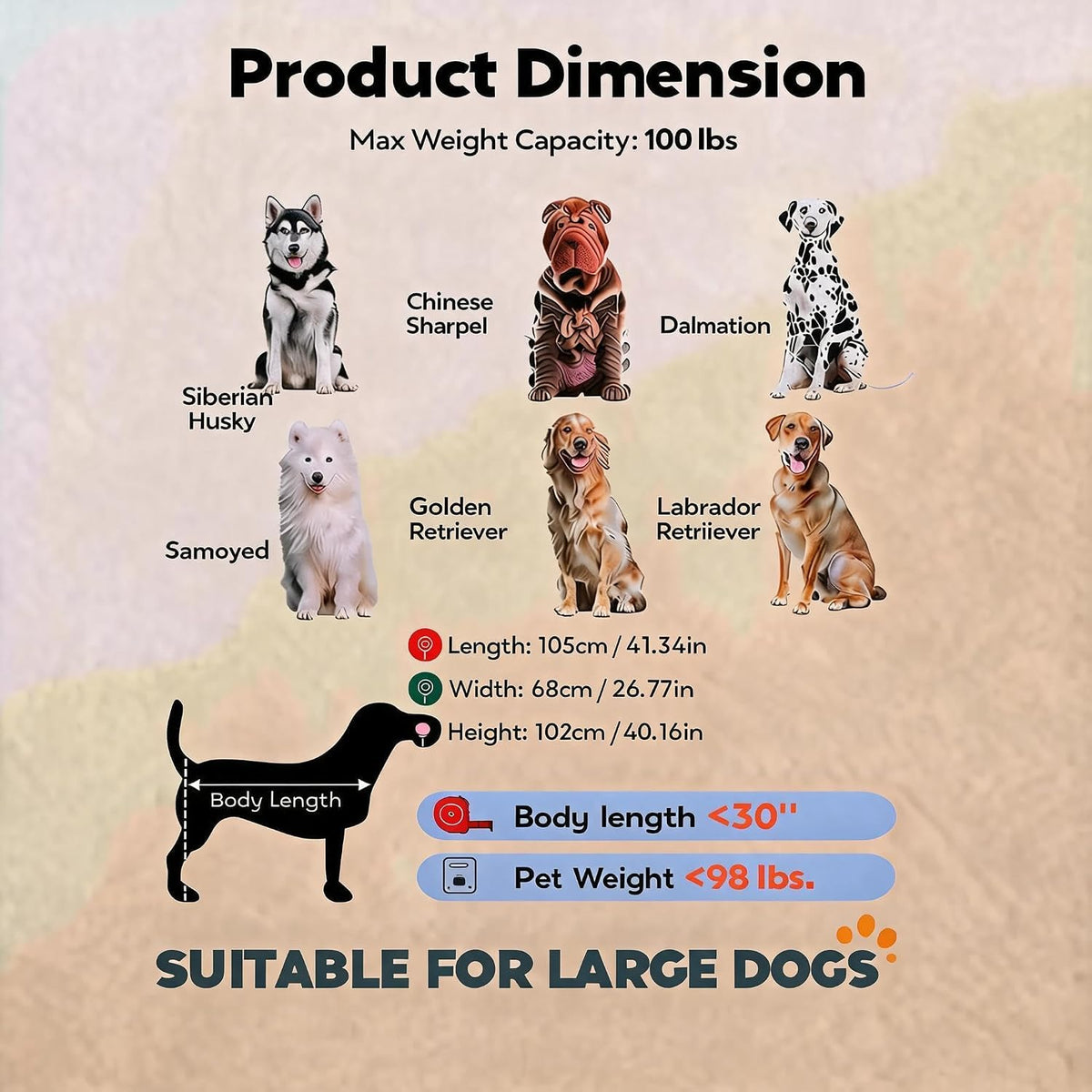 idealhouse dog stroller for large & medium dogs, side view