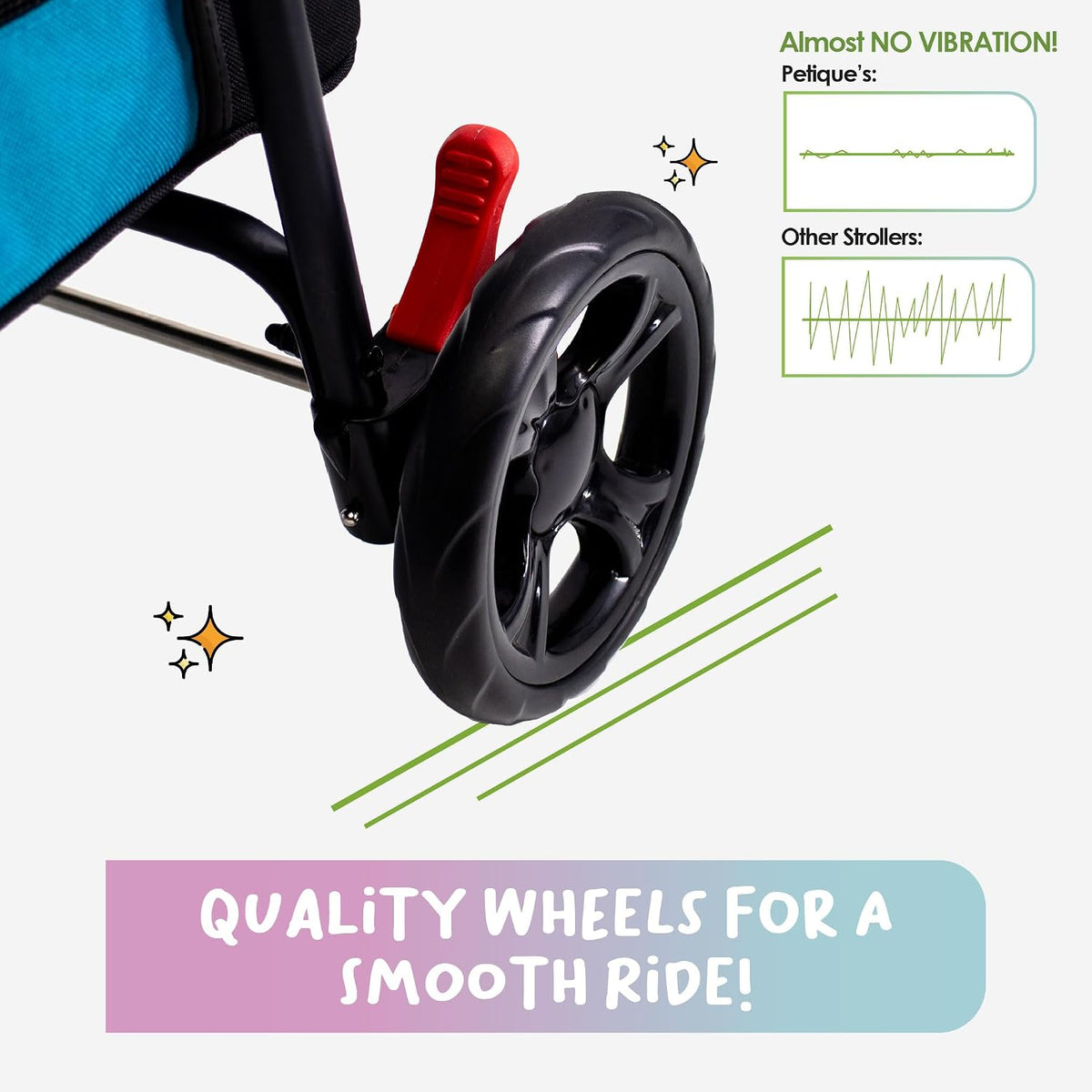 petique pet & pets double decker pet stroller, view 10