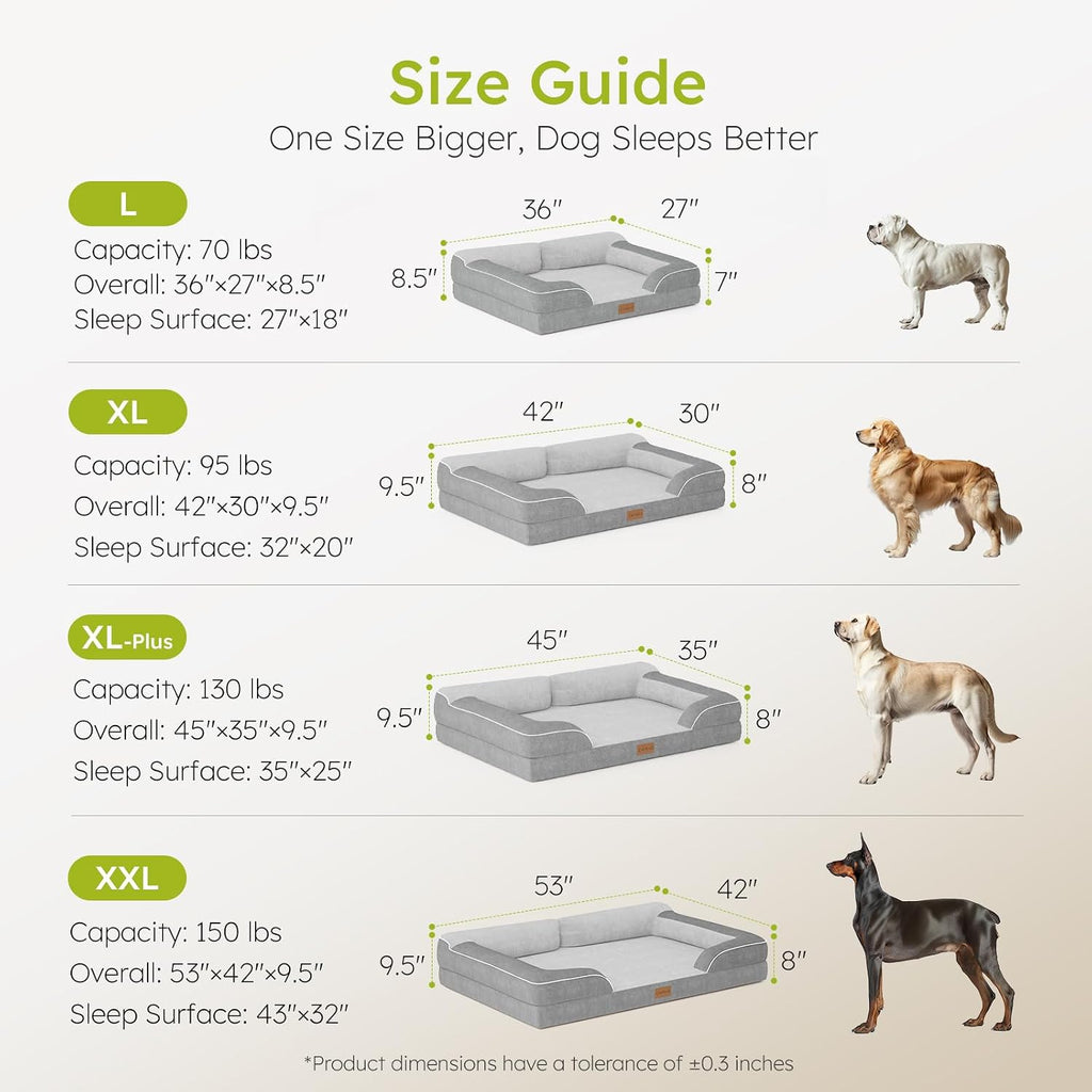 cwawz extra large dog bed, orthopedic dog bed on a desk or shelf