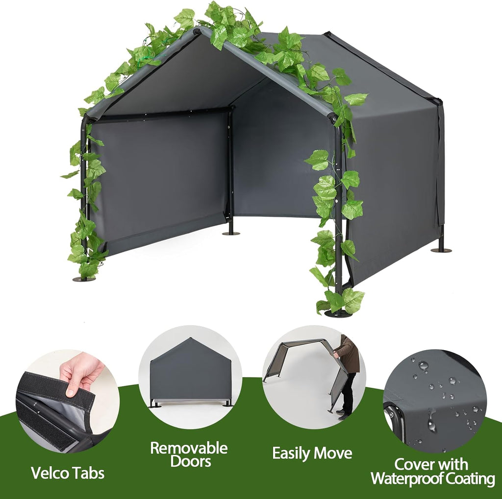 large dog shade for outside - outdoor dog showing dimensions