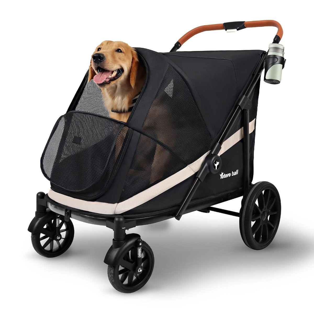 dog stroller for large dogs one-click folding 4, main product view
