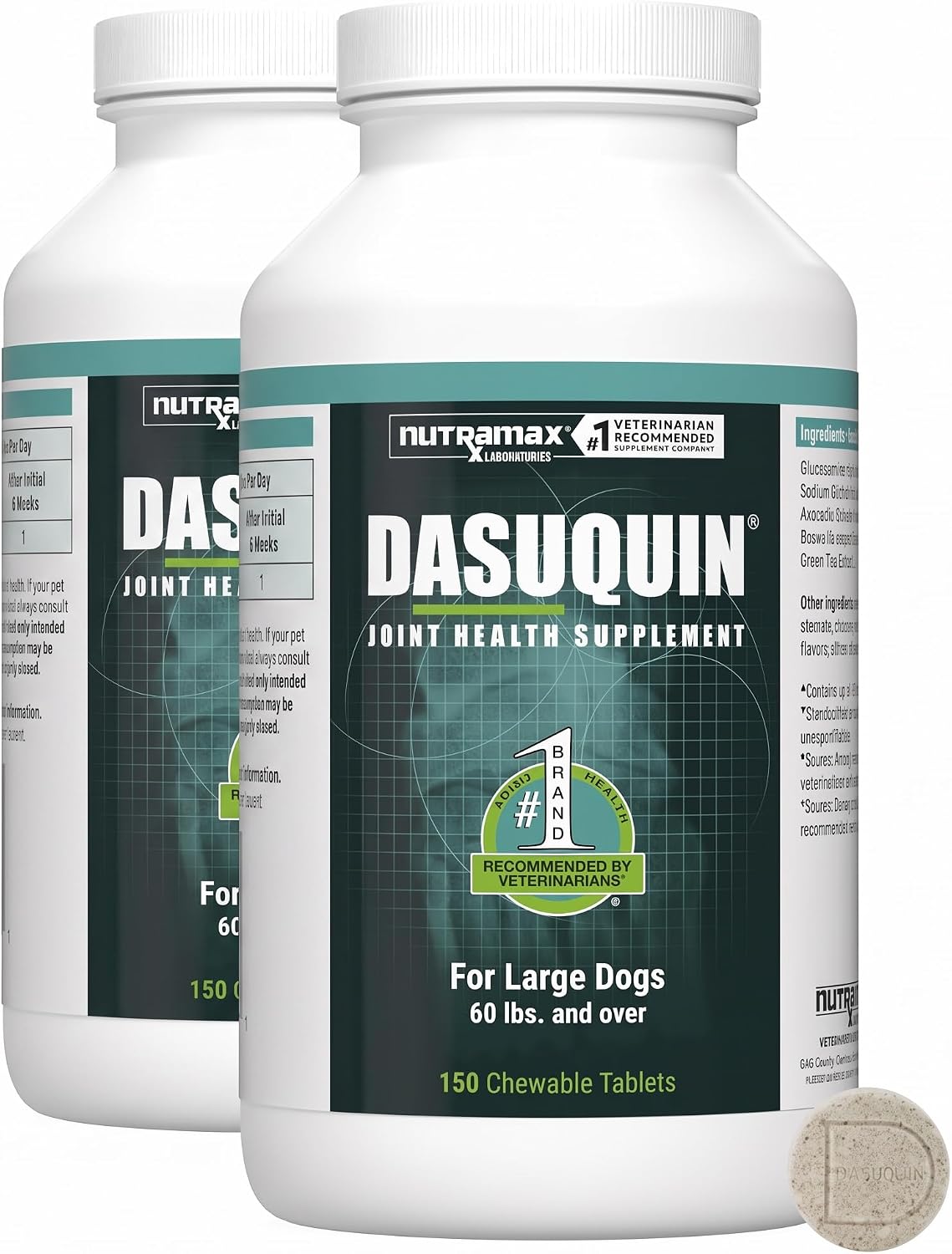 nutramax dasuquin for large dogs, joint health supplement, main product view