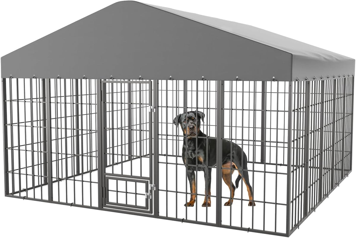 10x10x6.25 ft large outdoor dog kennel,dogs run enclosure, main product view