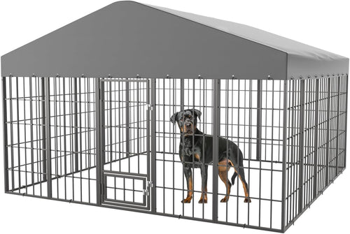 10x10x6.25 ft large outdoor dog kennel,dogs run enclosure, main product view