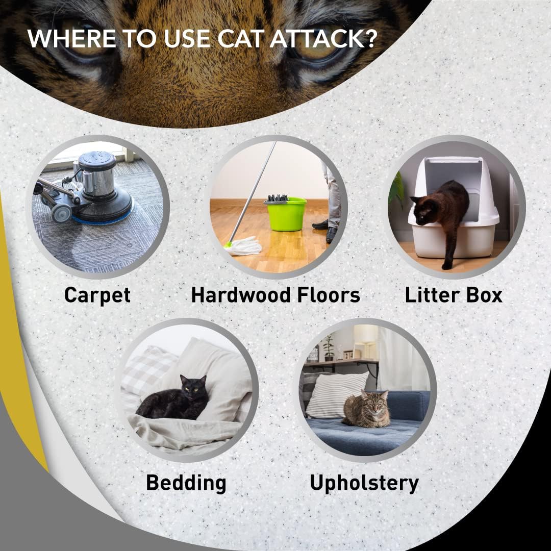 odorcide cat attack concentrate - cat urine remover, close-up detail