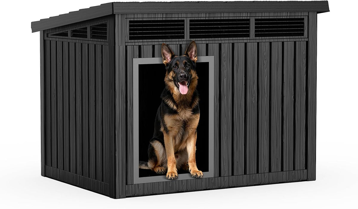 durable waterproof resin dog house,indoor outdoor doghouse for, main product view