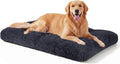 joejoy large dog bed crate pad, deluxe plush, main product view