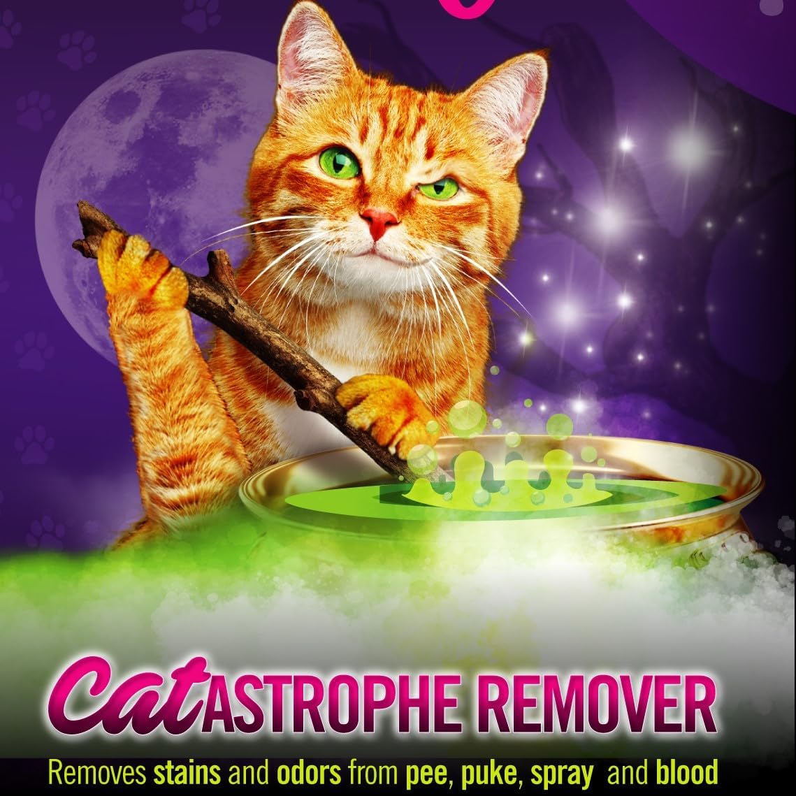 purrfect potion® catastrophe remover® (starter pack: 1 quart, side view