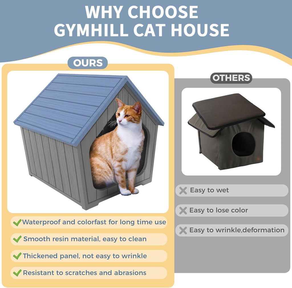 dog house indoor outdoor cat house animal shelter, side view