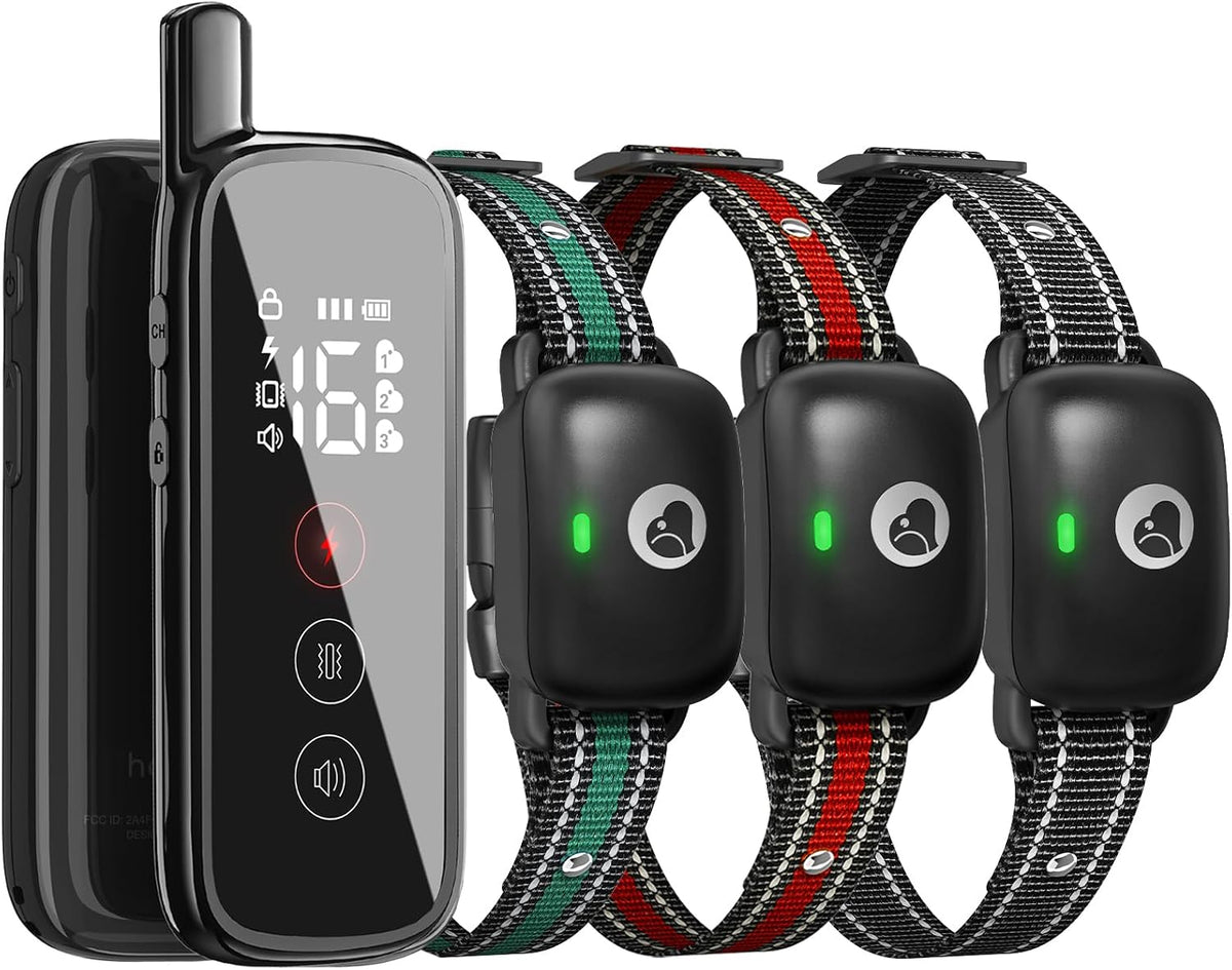 dog training collar for 3 dogs, shock collar, main product view