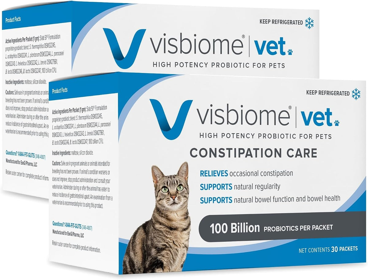 visbiome® vet constipation care probiotic for cats, 100b, main product view