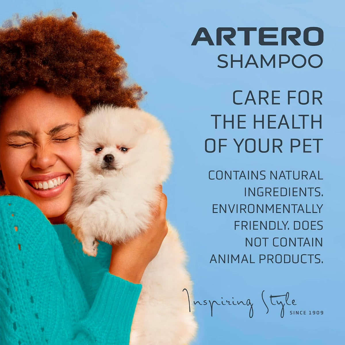 artero tsunami vinegar degreasing dog shampoo 169 fl showing dimensions