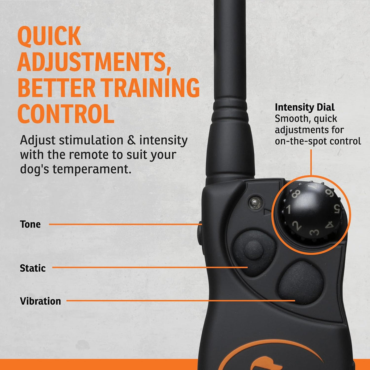 sportdog yardtrainer 100 remote dog trainer, 100-yard range, side view