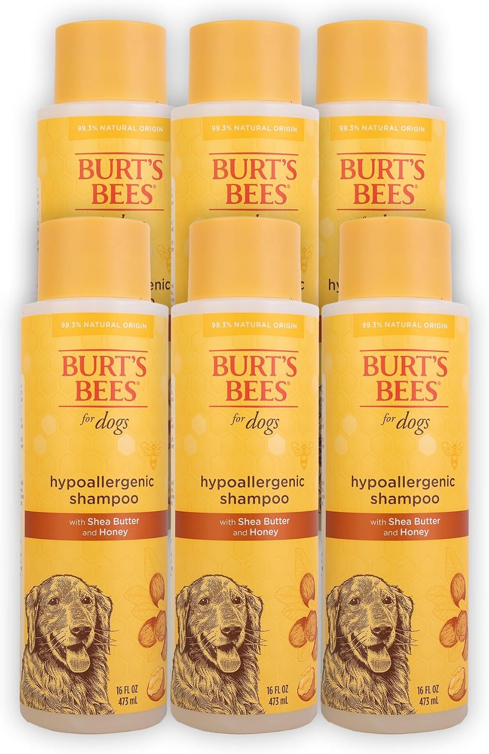 burts bees for pets hypoallergenic dog shampoo, 16, main product view