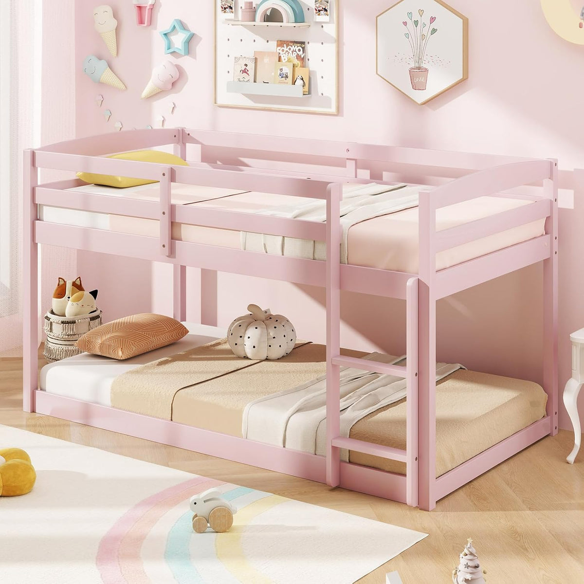 mat expert bunk bed twin over twin, low on a desk or shelf