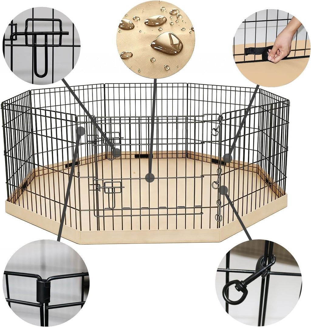 petime foldable metal dog exercise pen/pet puppy playpen shown in use