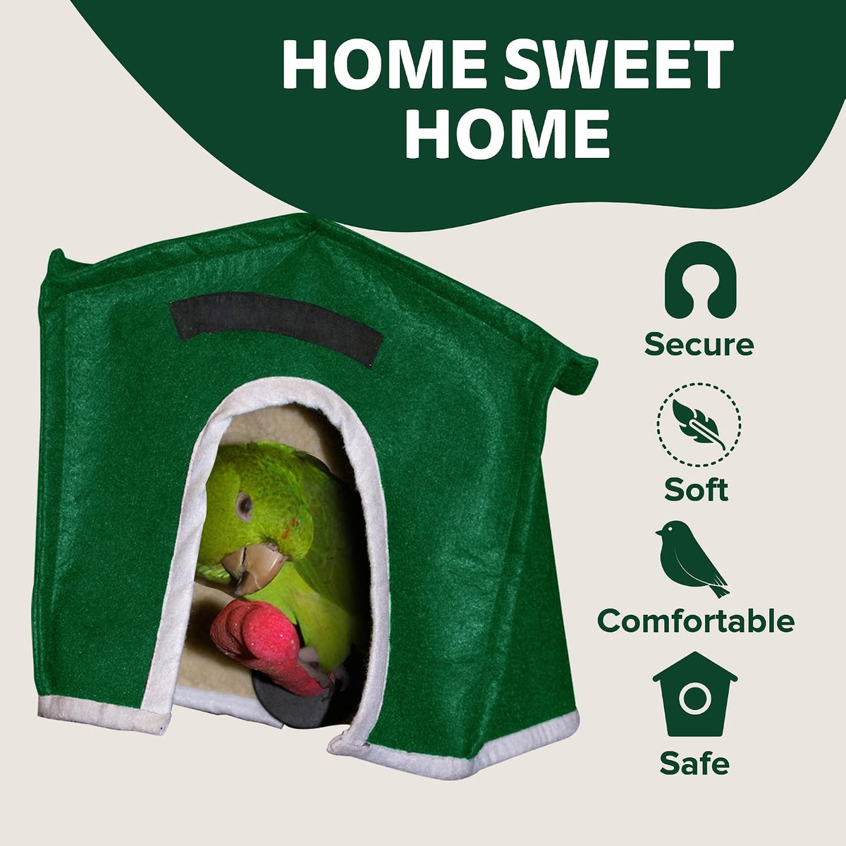 crazy k farm - avian haven bird hut, side view