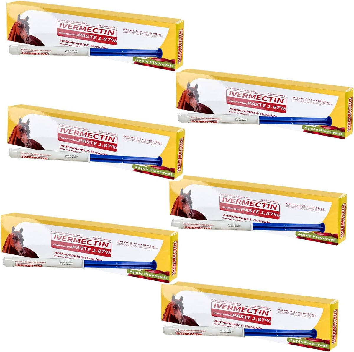 ivermectin horse paste 1.87% – apple flavored oral, main product view
