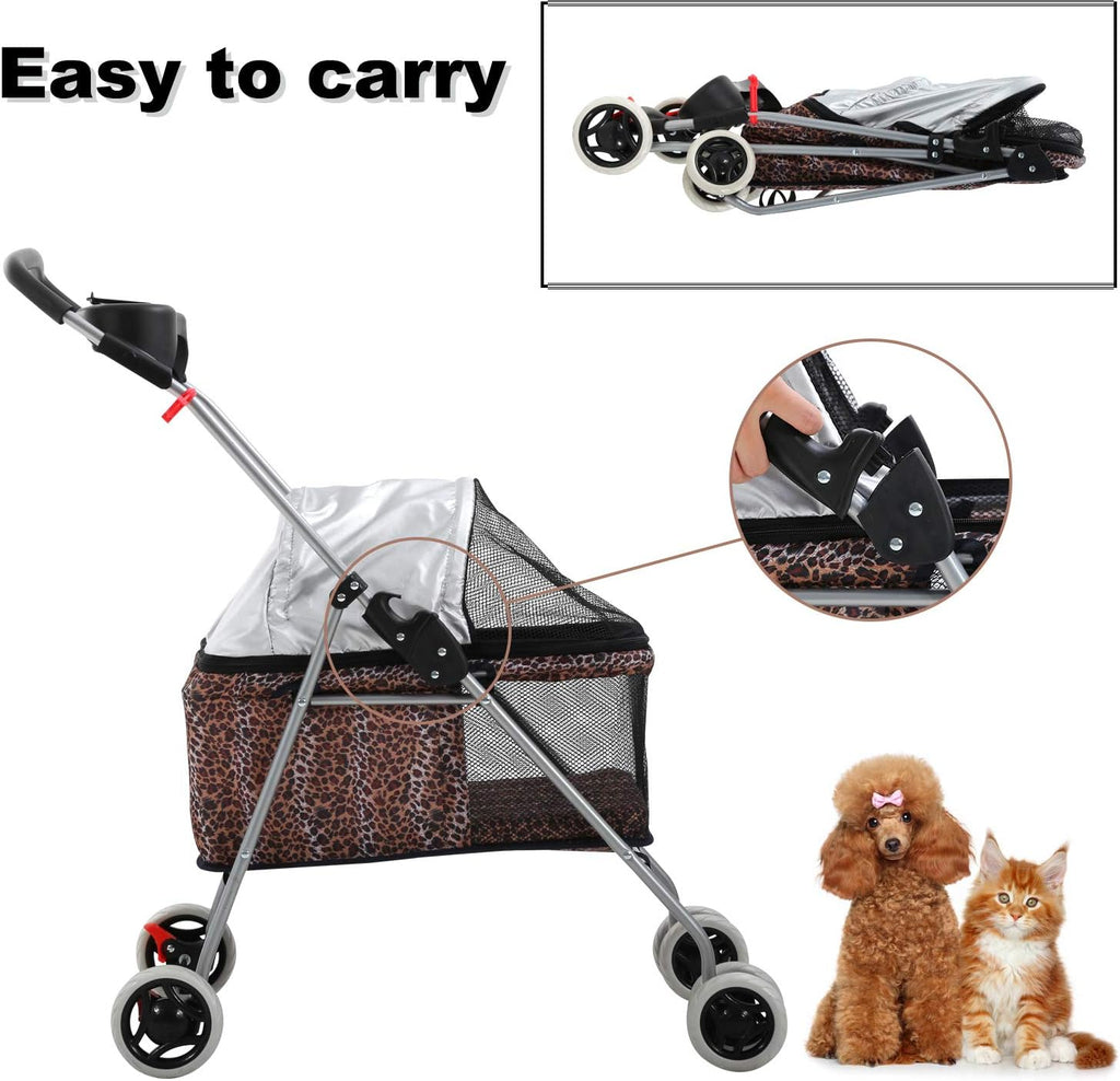 meet perfect pet stroller for small/medium dogs & shown in use