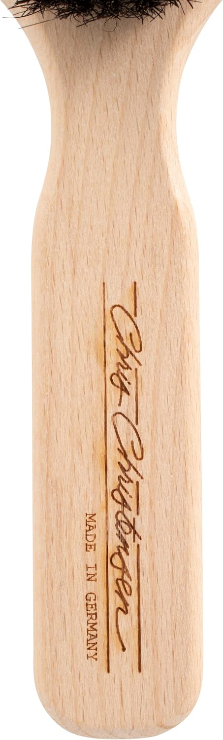 chris christensen horse hair chalk brush for dogs, side view