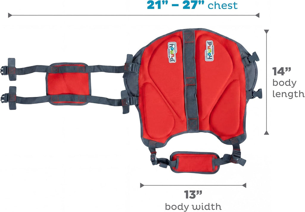 outward hound dawson swim dog life jacket, life, front angle view